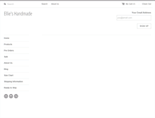 Tablet Screenshot of ellieshandmade.com